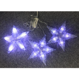 110V/12V Snowfall Star Curtain Lights Dia. 19cm