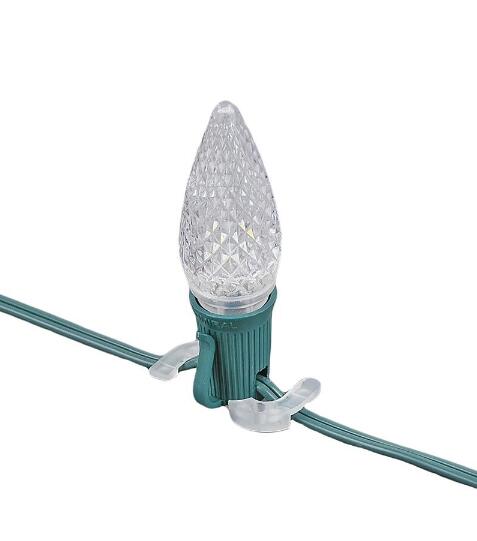 Plastic Surface Clip for Christmas Lights C7 & C9 Lights