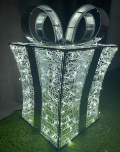 Outdoor Commercial Grade 3D Gift Box Motif 105X105X150CM