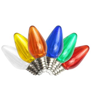 C7 LED Replacement Bulb Minleon Bulb 120V UL Smooth Cap